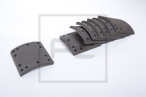 Комплект тормозных башмаков, барабанные тормоза PE Automotive 19365