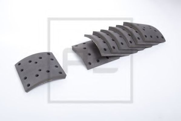Комплект тормозных башмаков, барабанные тормоза PE Automotive 19553