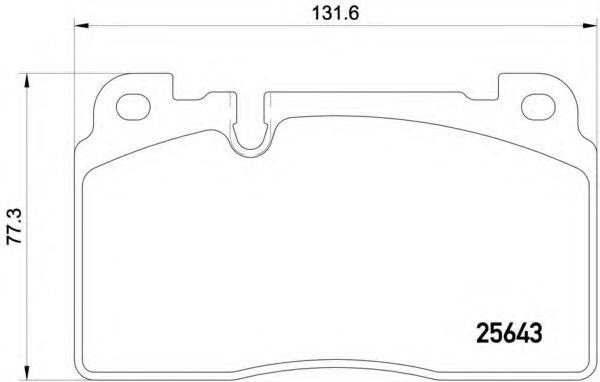 Комплект тормозных колодок, дисковый тормоз BREMBO P 85 122