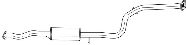 Средний глушитель выхлопных газов AKS DASIS SG74400