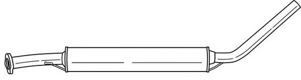 Средний глушитель выхлопных газов AKS DASIS SG72406