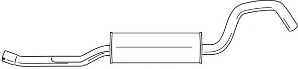 Средний глушитель выхлопных газов AKS DASIS SG53428