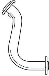 Труба выхлопного газа AKS DASIS SG50163