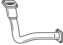 Труба выхлопного газа AKS DASIS SG49121