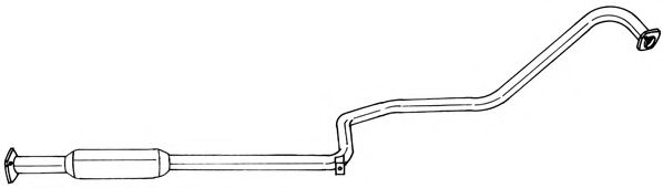 Средний глушитель выхлопных газов AKS DASIS SG38414