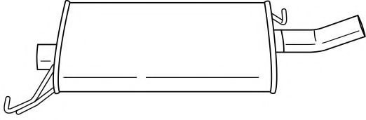 Средний глушитель выхлопных газов AKS DASIS SG35452