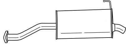 Глушитель выхлопных газов конечный AKS DASIS SG23622