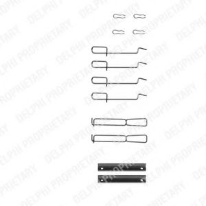 Комплектующие, колодки дискового тормоза DELPHI LX0262