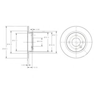 Тормозной диск DELPHI BG2732