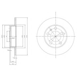 Тормозной диск DELPHI BG3034