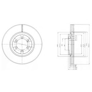 Тормозной диск DELPHI BG4133