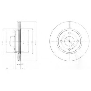 Тормозной диск DELPHI BG4170C