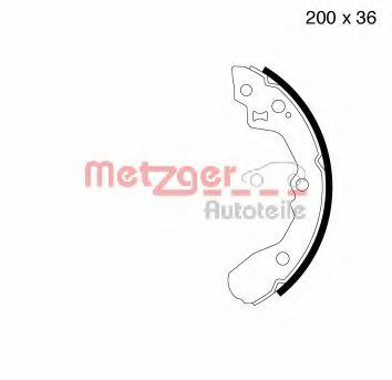 Комплект тормозных колодок METZGER MG 812