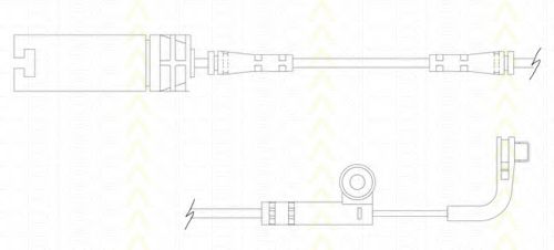 Сигнализатор, износ тормозных колодок TRISCAN 8115 11026