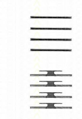 Комплектующие, колодки дискового тормоза TRISCAN 8105 241412