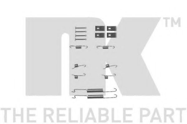 Комплектующие, тормозная колодка NK 7935863