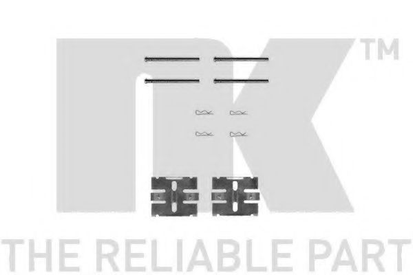 Комплектующие, колодки дискового тормоза NK 7948932