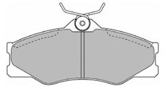 Комплект тормозных колодок, дисковый тормоз MAPCO 6265