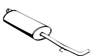 Глушитель выхлопных газов конечный ROSI 10604