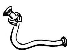 Труба выхлопного газа IZAWIT 2638