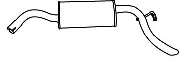 Глушитель выхлопных газов конечный FONOS 619213