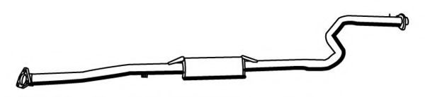 Средний глушитель выхлопных газов IZAWIT 3049