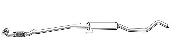 Средний глушитель выхлопных газов FONOS 617874