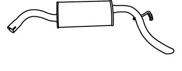 Глушитель выхлопных газов конечный IZAWIT 1787