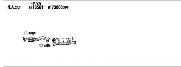 Система выпуска ОГ FONOS NIH20096B