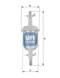 Топливный фильтр UFI 31.009.00