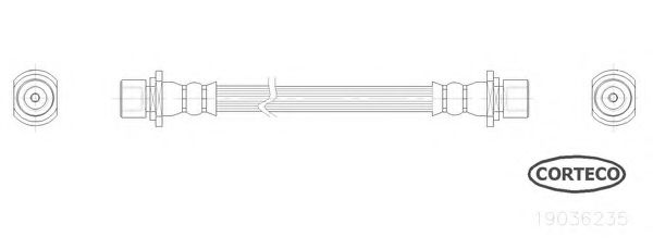 Тормозной шланг CORTECO 19036235