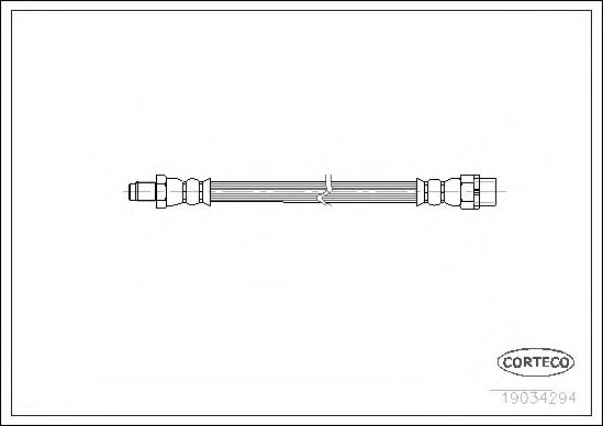 Тормозной шланг CORTECO 19034294