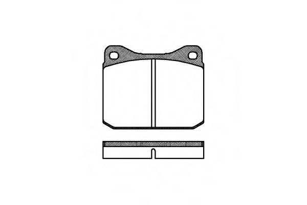 Комплект тормозных колодок, дисковый тормоз REMSA 0010.00