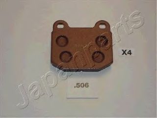 Комплект тормозных колодок, дисковый тормоз JAPANPARTS PP-506AF