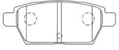 Комплект тормозных колодок, дисковый тормоз AISIN E2N067