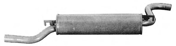 Глушитель выхлопных газов конечный TESH 240039