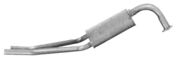 Средний глушитель выхлопных газов WALKER 02827