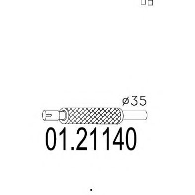 Труба выхлопного газа MTS 01.21140