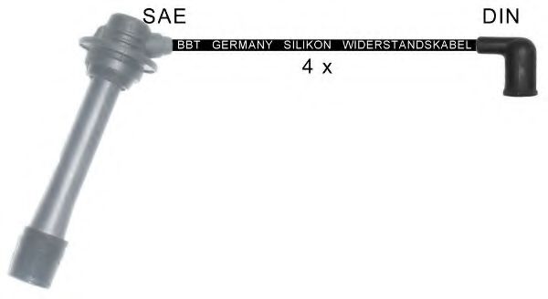 Комплект проводов зажигания BBT ZK1696