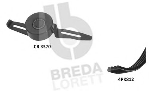 Поликлиновой ременный комплект BREDA  LORETT KCA0057