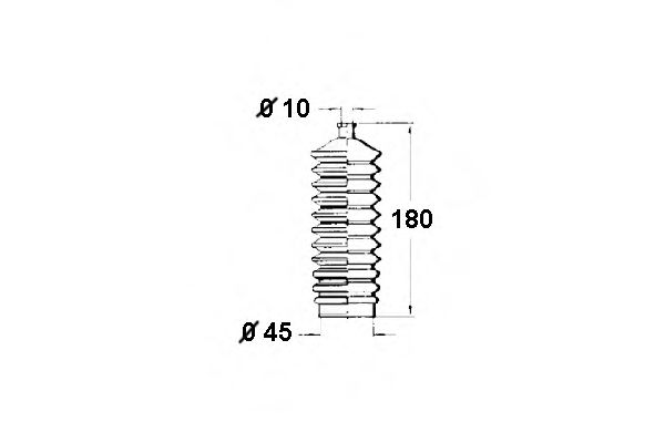 Пыльник, рулевое управление OCAP 1211159