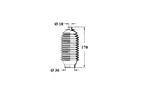 Пыльник, рулевое управление OCAP 1211284