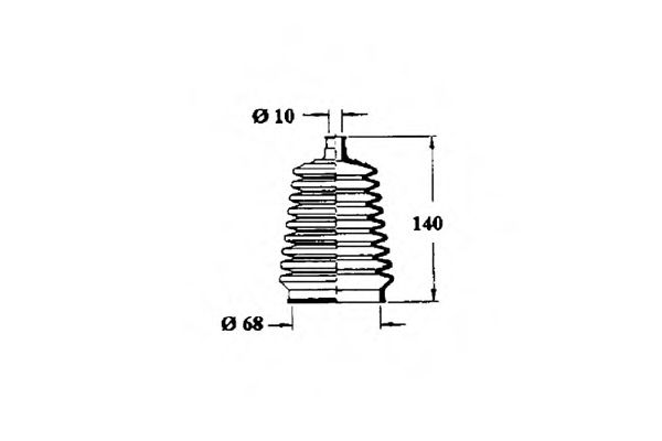 Пыльник, рулевое управление OCAP 1211102