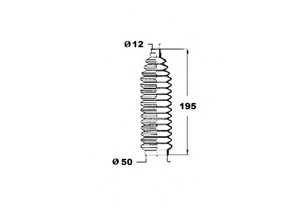 Пыльник, рулевое управление OCAP 1211379