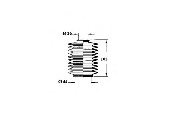 Пыльник, рулевое управление OCAP 1211116