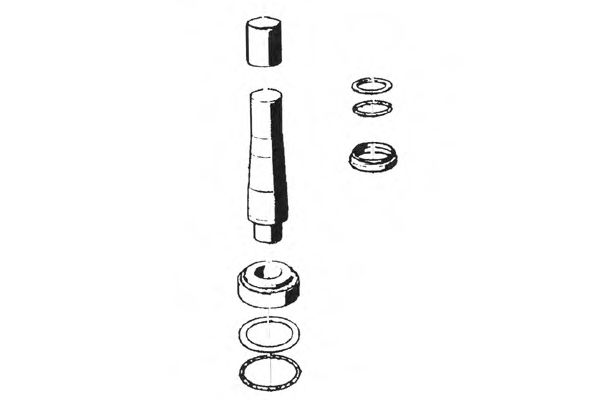 Ремкомплект, шкворень поворотного кулака OCAP 0927454