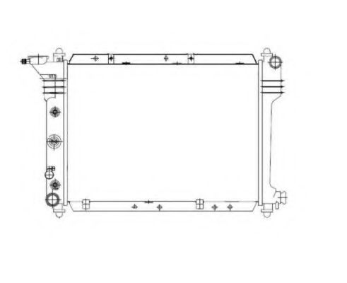 Радиатор, охлаждение двигателя NRF 50303