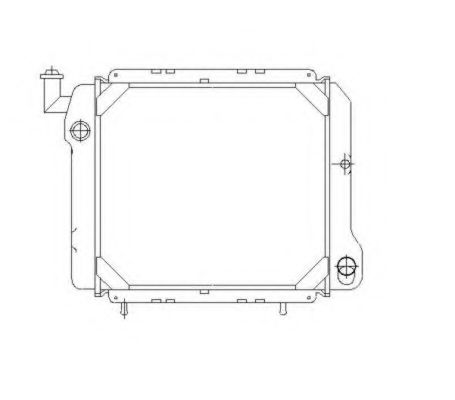 Радиатор, охлаждение двигателя NRF 507334