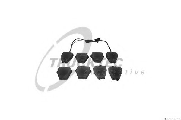 Комплект тормозных колодок, дисковый тормоз TRUCKTEC AUTOMOTIVE 07.35.245