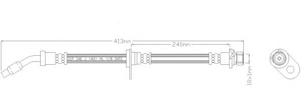 Тормозной шланг REMKAFLEX 2362
